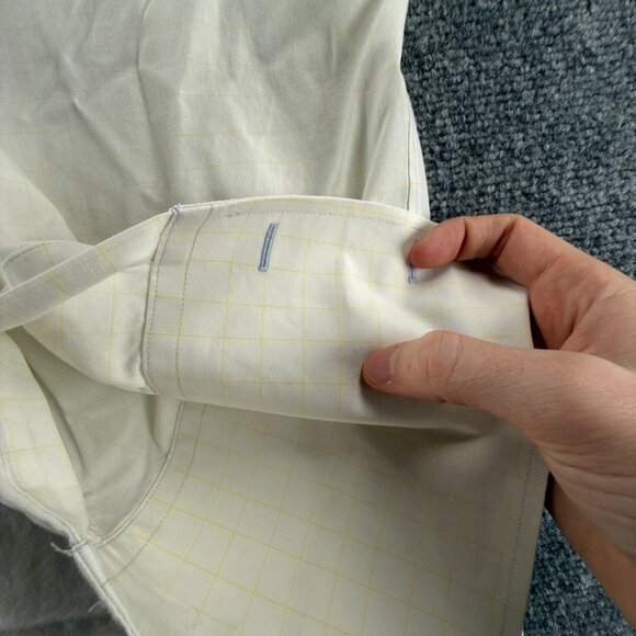 Brooks Brothers Cotton Yellow Traditional Non-Iron Check 15 33 Shirt Men Adult - Picture 14 of 16